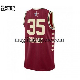 Maglia NBA Kevin Durant 35 Jordan 2024 All-star Rosso Swingman - Bambino